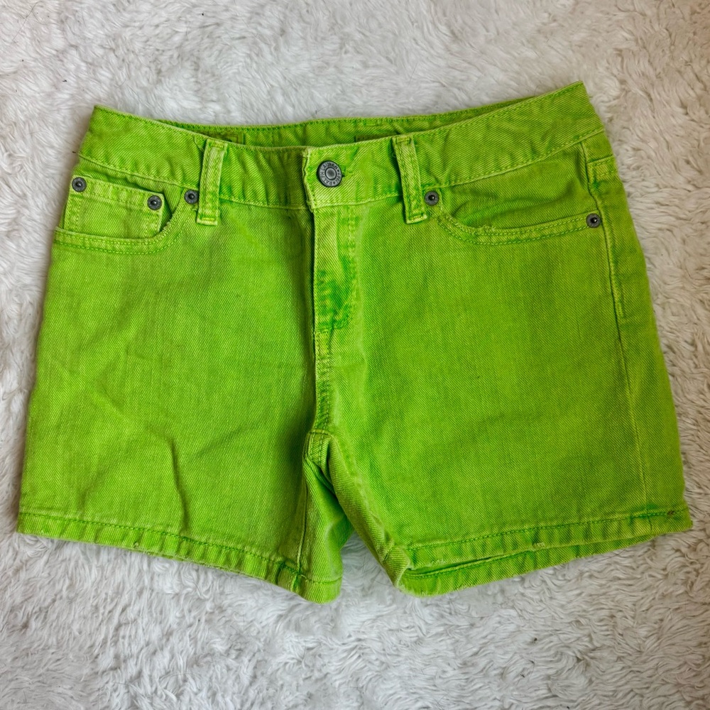 Kids Polo Ralph Lauren Bright Green Jean Shorts